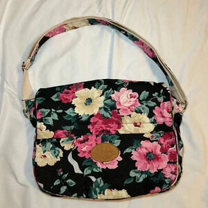 LaCrosse Floral Canvas Crossbody Bag OS